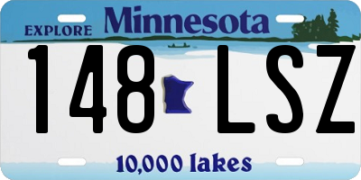MN license plate 148LSZ
