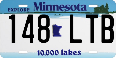 MN license plate 148LTB