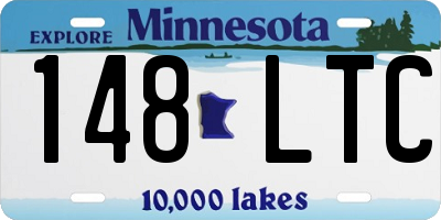 MN license plate 148LTC