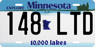 MN license plate 148LTD