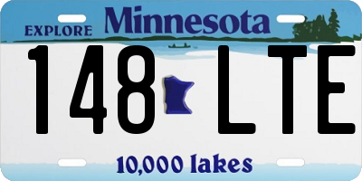 MN license plate 148LTE