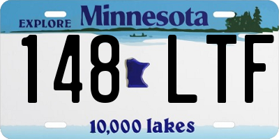 MN license plate 148LTF