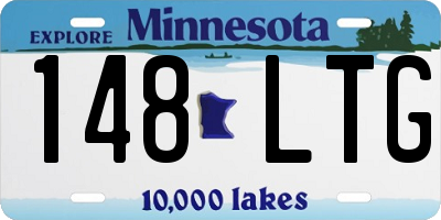 MN license plate 148LTG