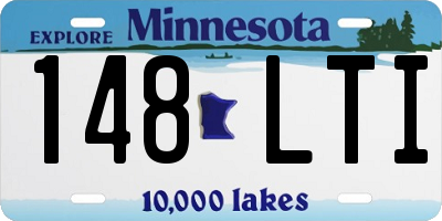 MN license plate 148LTI