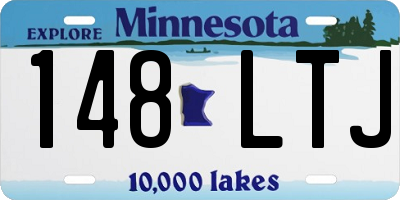 MN license plate 148LTJ