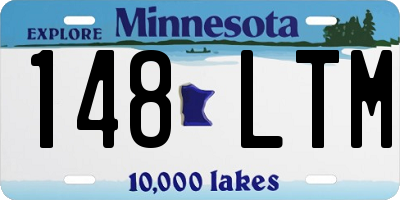 MN license plate 148LTM