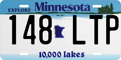 MN license plate 148LTP
