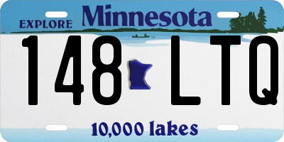 MN license plate 148LTQ