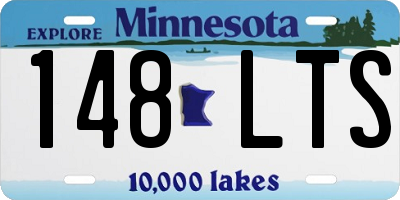 MN license plate 148LTS