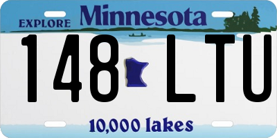 MN license plate 148LTU