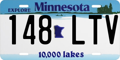 MN license plate 148LTV