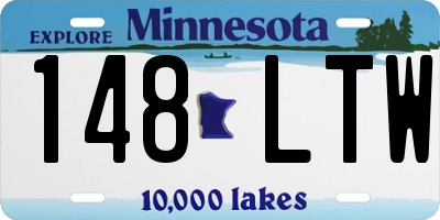 MN license plate 148LTW