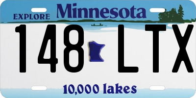 MN license plate 148LTX