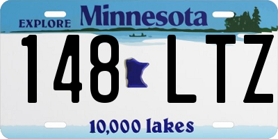 MN license plate 148LTZ