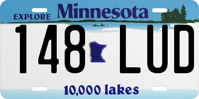 MN license plate 148LUD