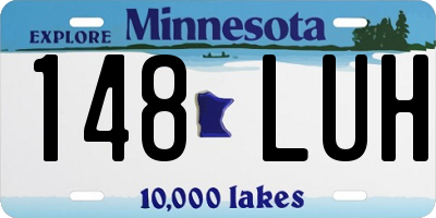 MN license plate 148LUH