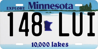 MN license plate 148LUI