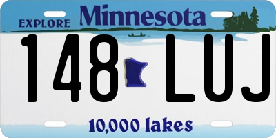 MN license plate 148LUJ