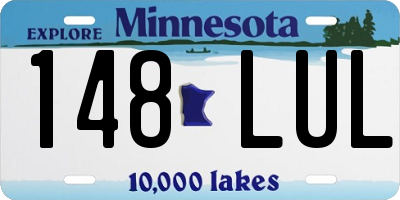 MN license plate 148LUL