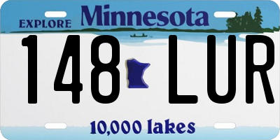 MN license plate 148LUR