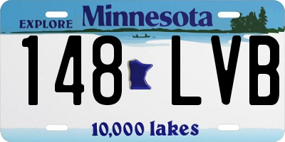 MN license plate 148LVB