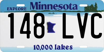 MN license plate 148LVC