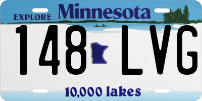 MN license plate 148LVG