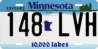 MN license plate 148LVH