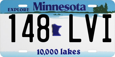 MN license plate 148LVI