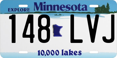 MN license plate 148LVJ