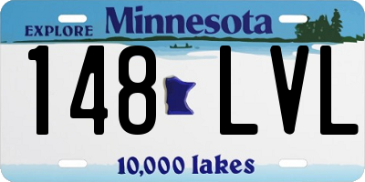 MN license plate 148LVL