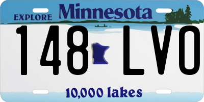 MN license plate 148LVO
