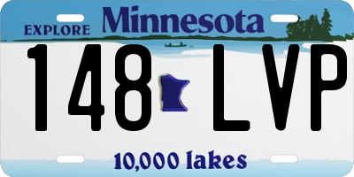 MN license plate 148LVP