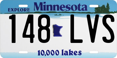 MN license plate 148LVS