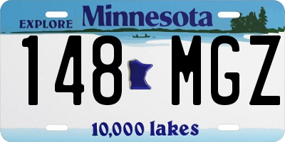 MN license plate 148MGZ