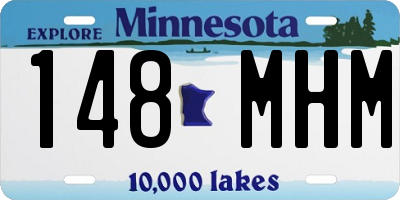 MN license plate 148MHM