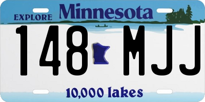 MN license plate 148MJJ