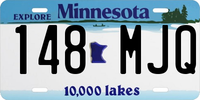 MN license plate 148MJQ