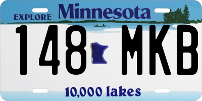 MN license plate 148MKB
