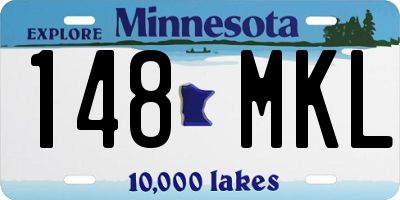 MN license plate 148MKL
