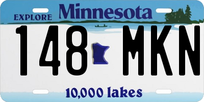MN license plate 148MKN