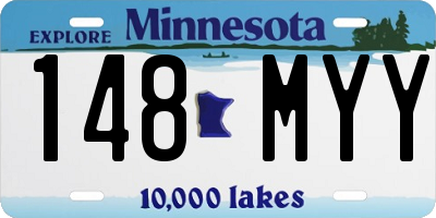 MN license plate 148MYY