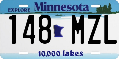 MN license plate 148MZL