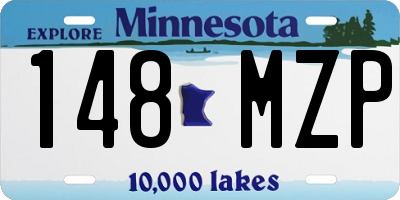 MN license plate 148MZP