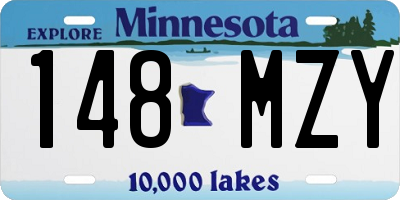 MN license plate 148MZY