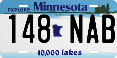 MN license plate 148NAB