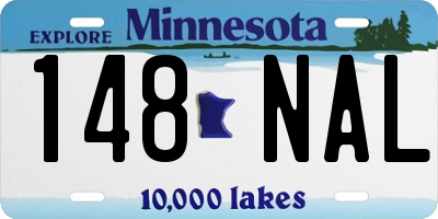 MN license plate 148NAL