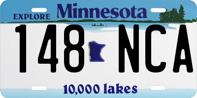 MN license plate 148NCA