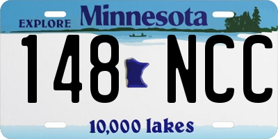 MN license plate 148NCC