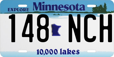 MN license plate 148NCH